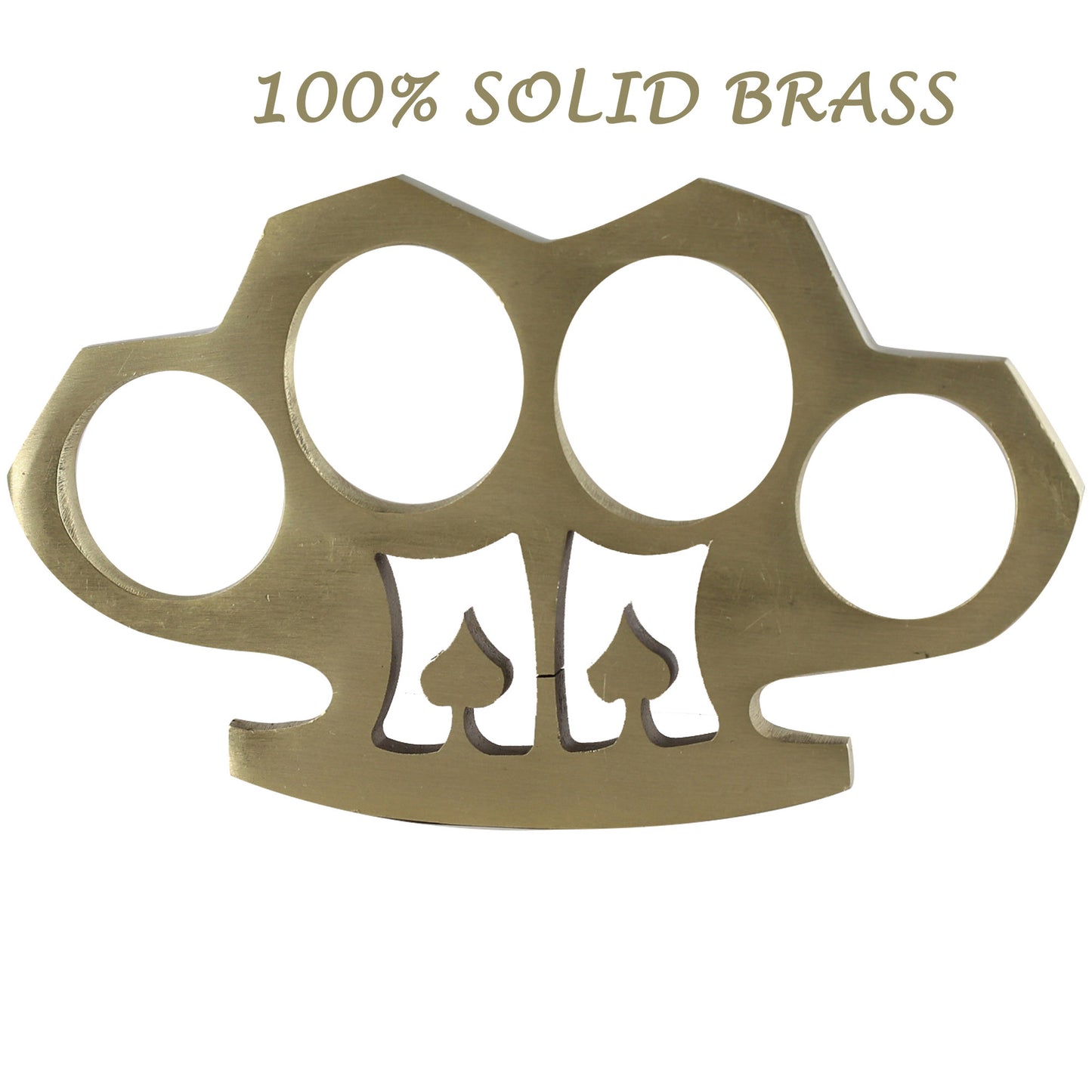 Double Dealer 100% Pure Brass Knuckle Paper Weight Accessory