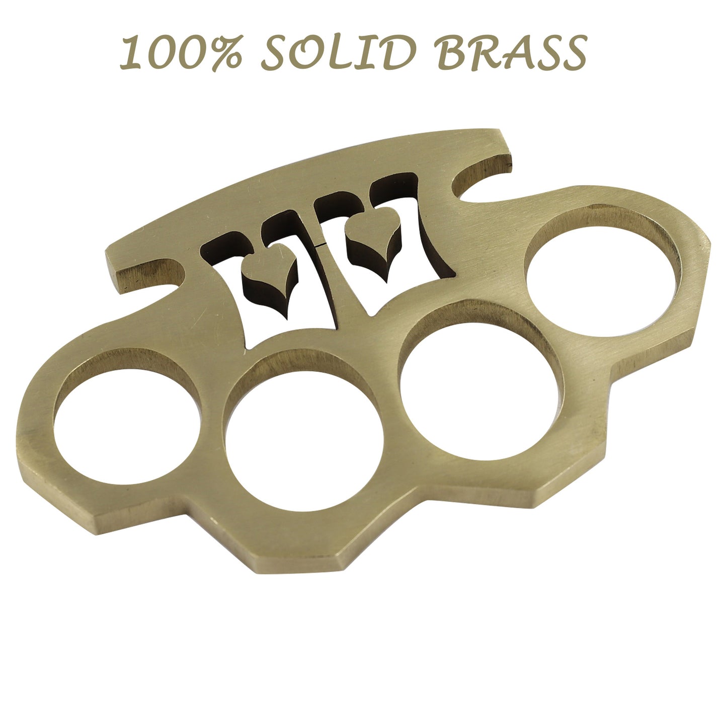 Double Dealer 100% Pure Brass Knuckle Paper Weight Accessory