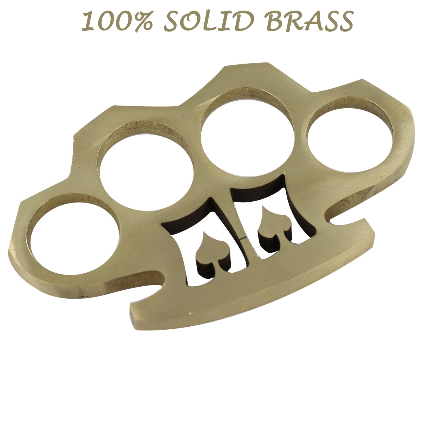 Double Dealer 100% Pure Brass Knuckle Paper Weight Accessory