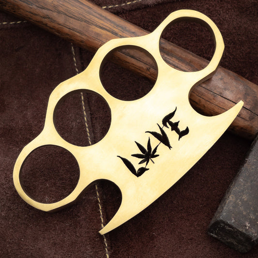 Love, Mary 100% Pure Brass Knuckle Paper Weight Accessory