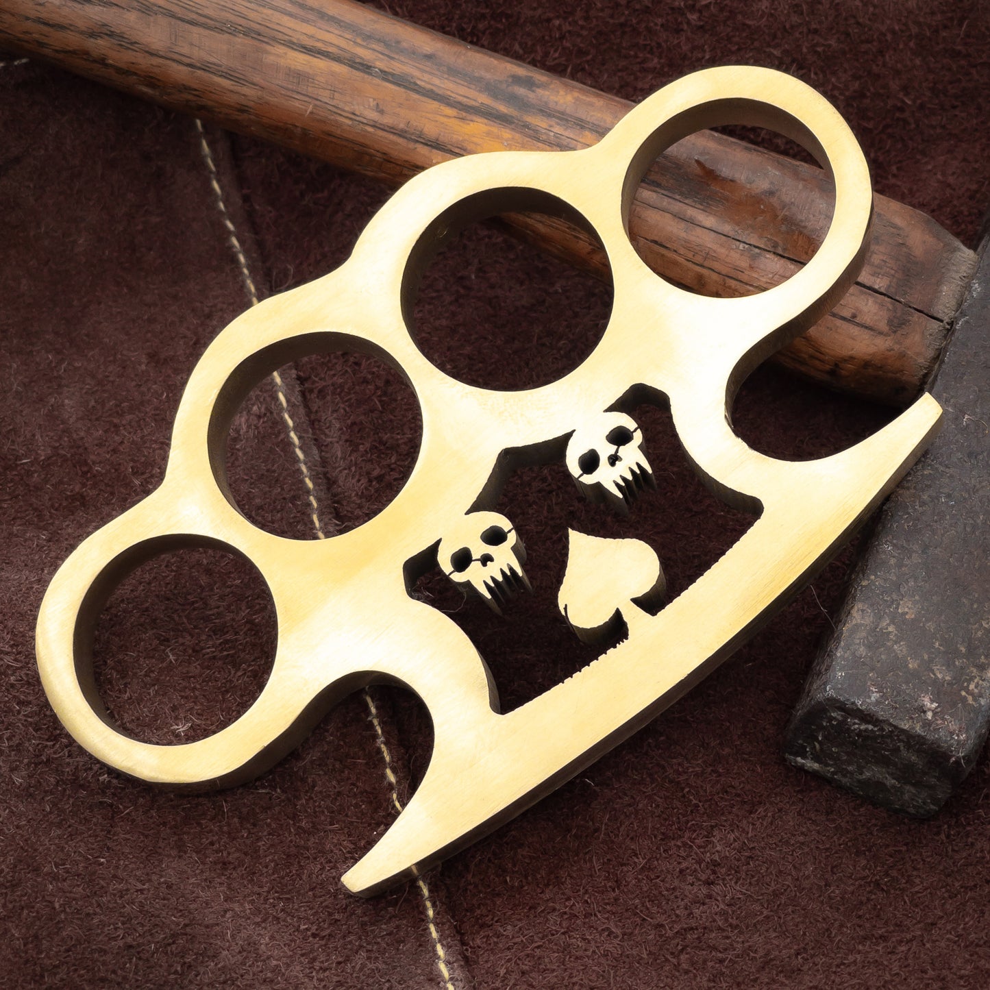 Death of a Spade 100% Pure Brass Knuckle Paper Weight Accessory