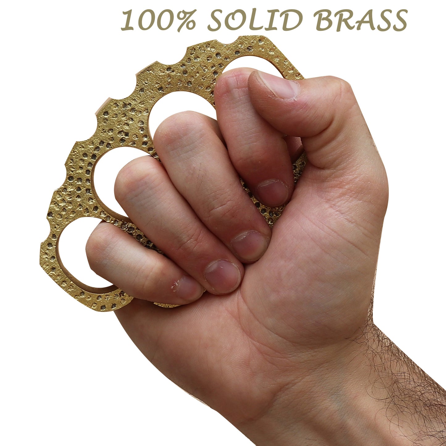 Bulletproof 100% Pure Brass Knuckle Paper Weight Accessory