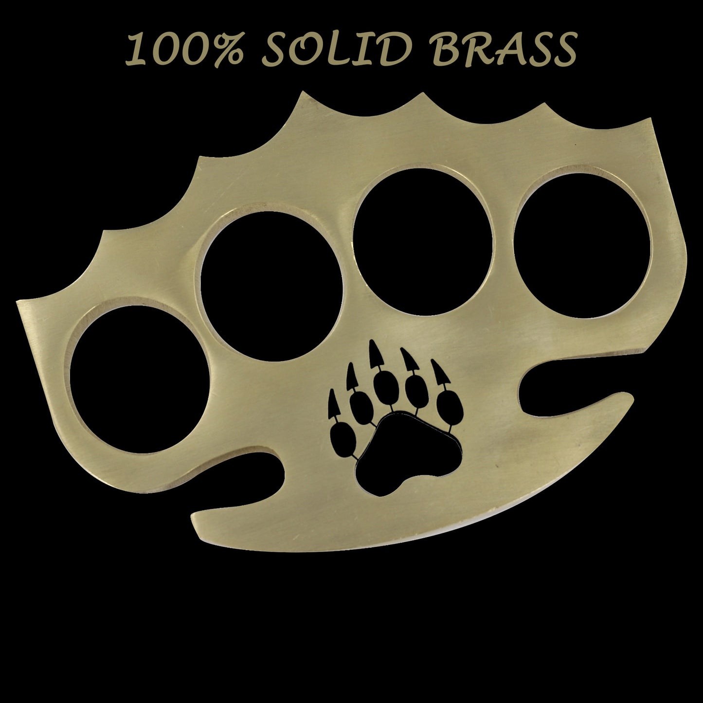 Bruin of Resilience 100% Pure Brass Knuckle Paper Weight Accessory