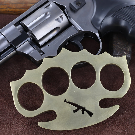 Automatic Range 100% Pure Brass Knuckle Paper Weight Accessory