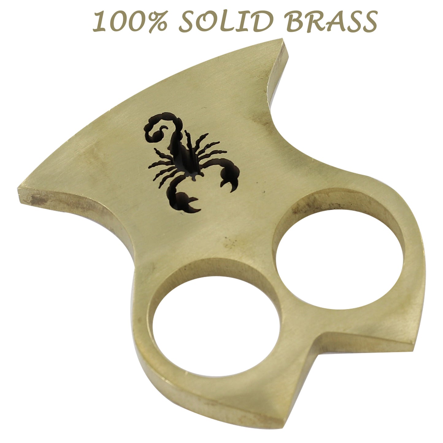 Scorching Mirage Two Finger 100% Pure Brass Knuckle Paper Weight Accessory