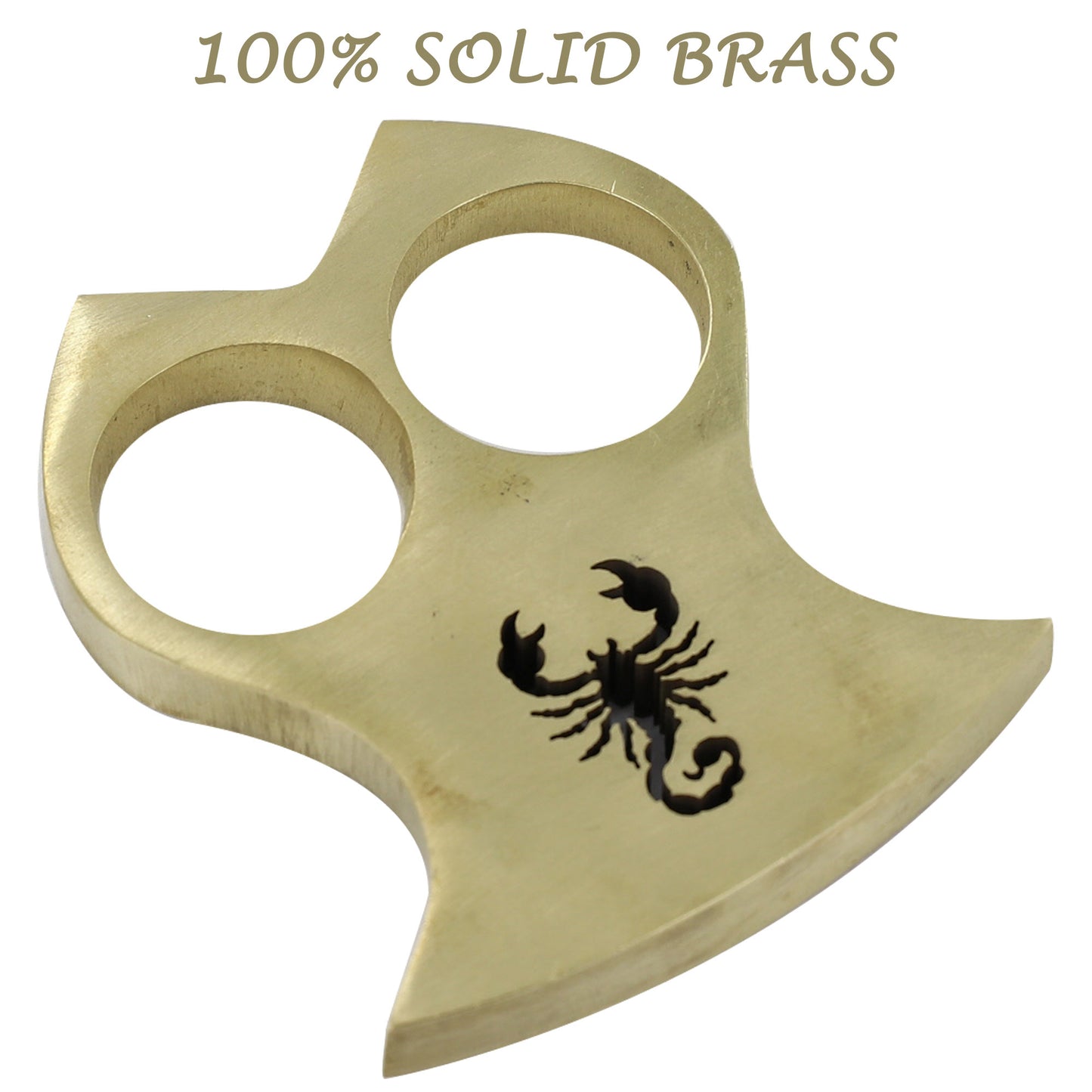 Scorching Mirage Two Finger 100% Pure Brass Knuckle Paper Weight Accessory