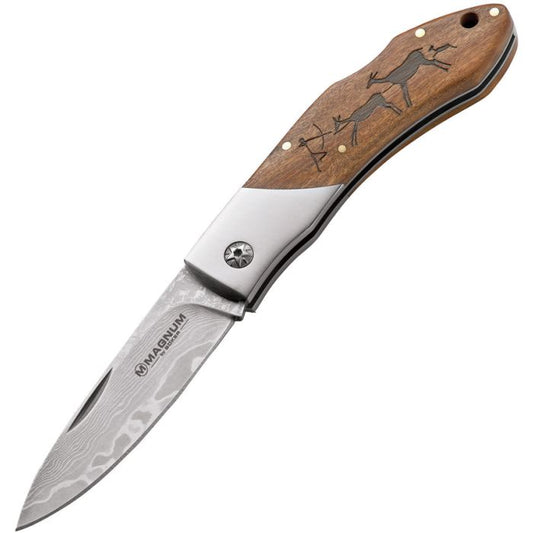 Boker Magnum Caveman Damascus Lockback