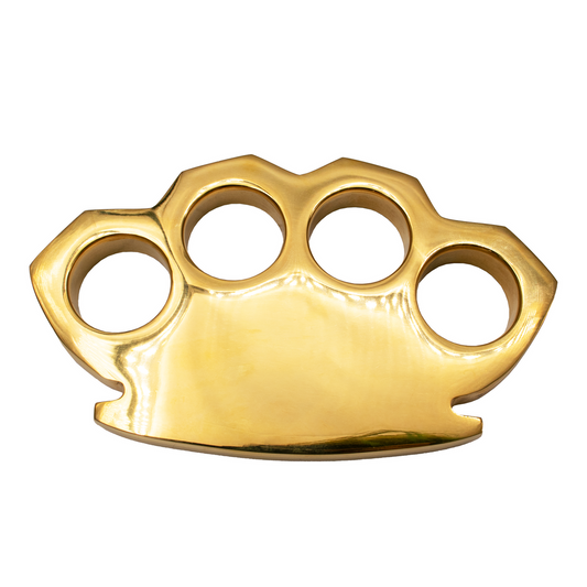 2.25 Pound EXTRA LARGE Heavy Duty Brass Knuckle Duster Paper Weight