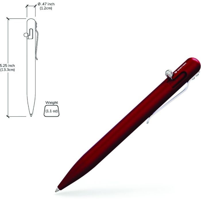 Bastion Bolt Action Pen Aluminum Red