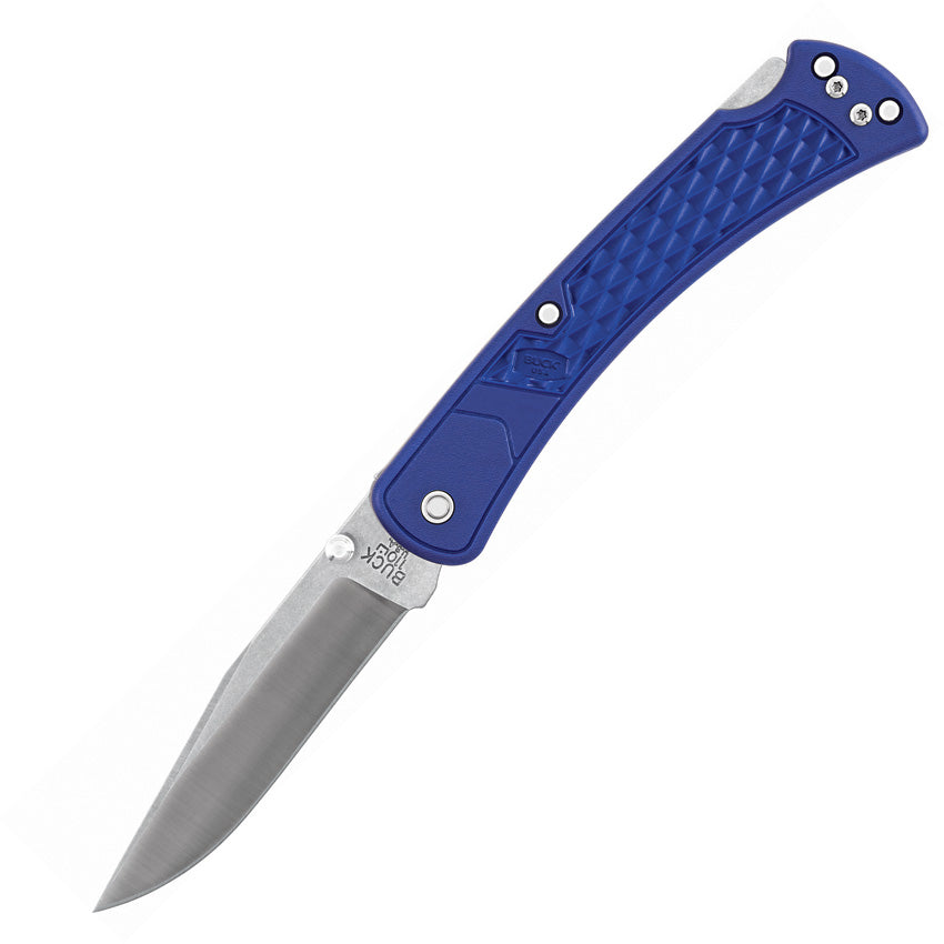 Buck-110 Slim Select Lockback Blue