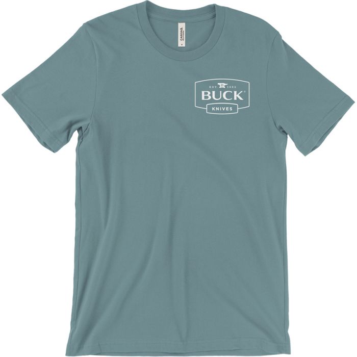 Buck Front Logo T-Shirt Slate XL