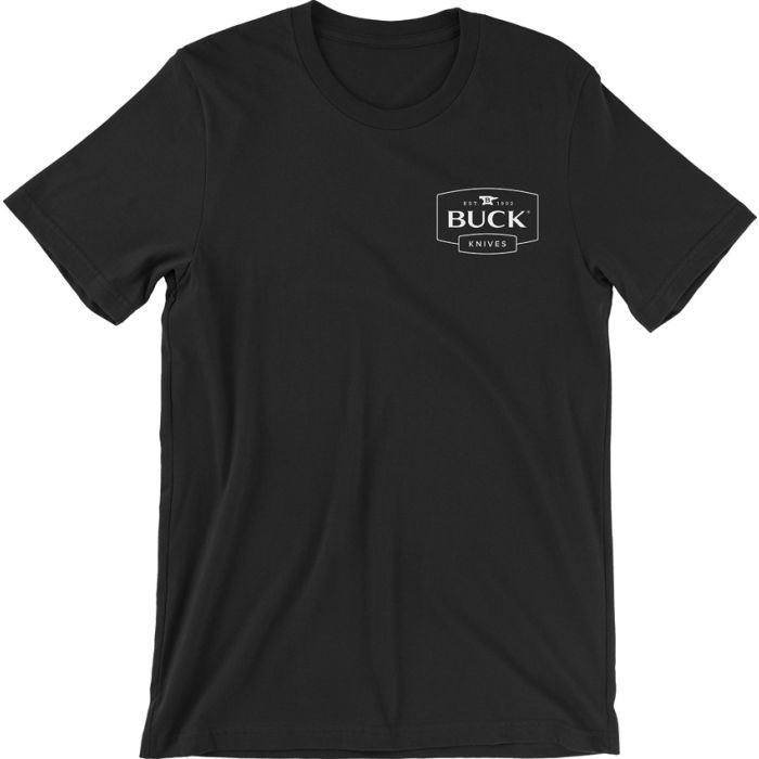 Buck Logo T-Shirt Large Black