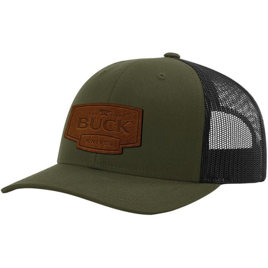 Buck Leather Logo Patch Cap