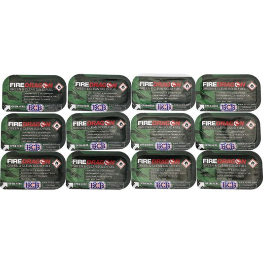 Bushcraft FireDragon Solid Fuel 12pk