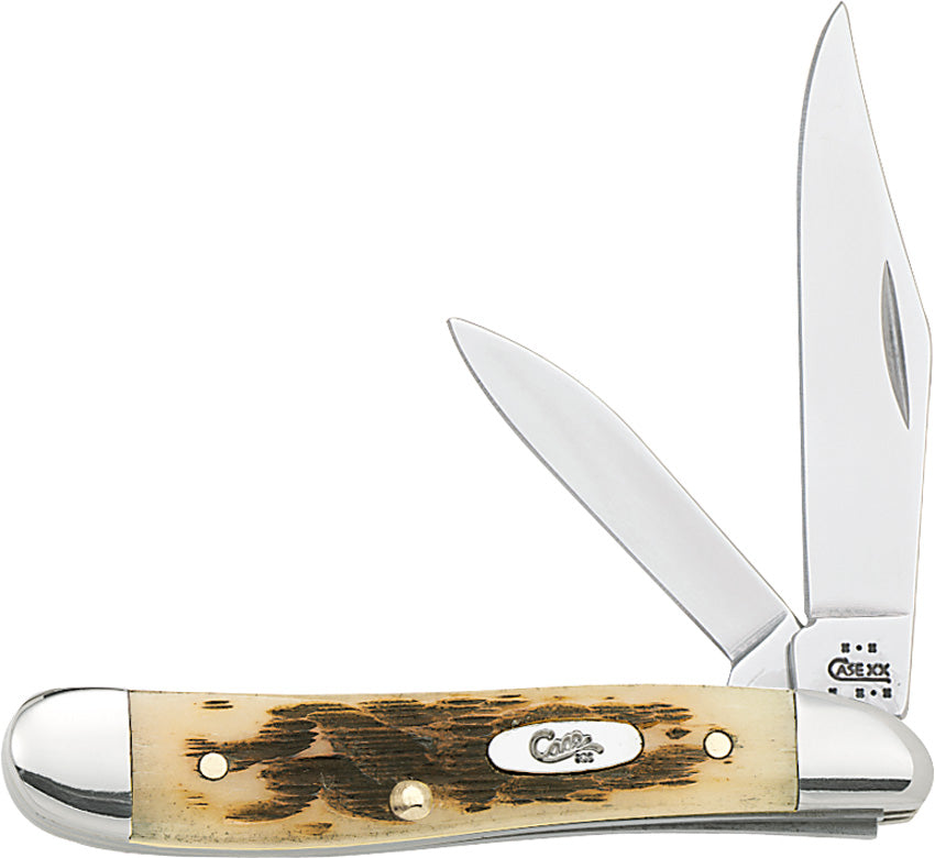 Case Cutlery-Peanut Amber Bone