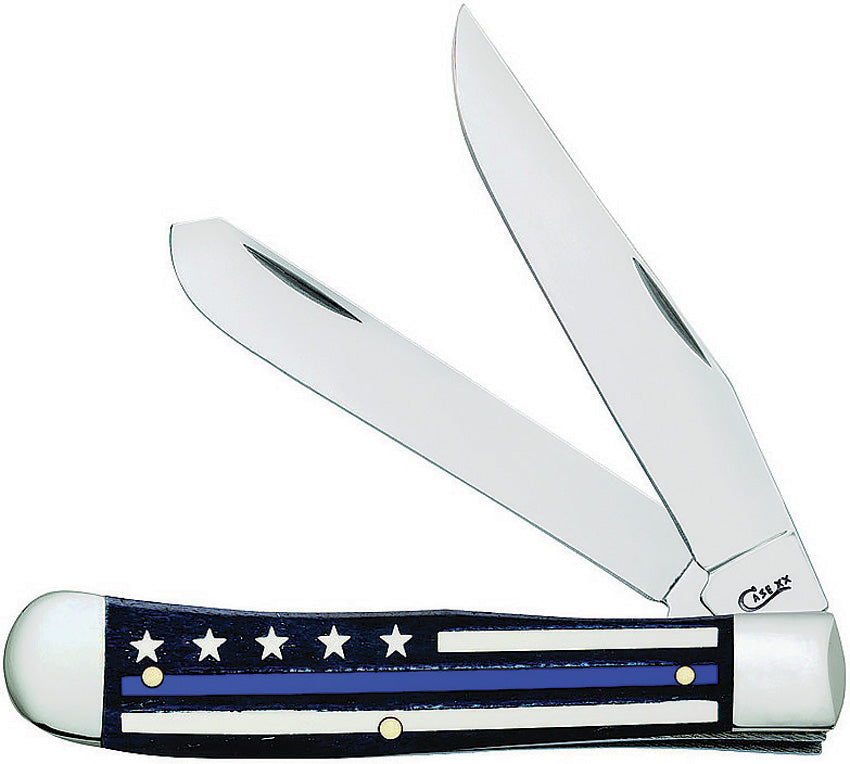 Case Cutlery-Blue Line Trapper Bone