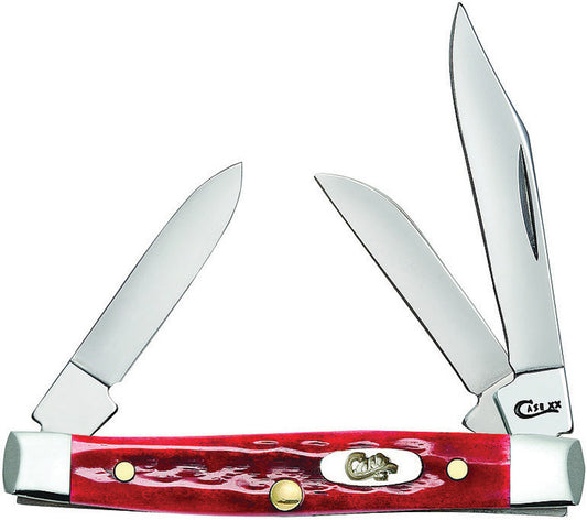 Case Cutlery-Sm Stockman PW Red Bone