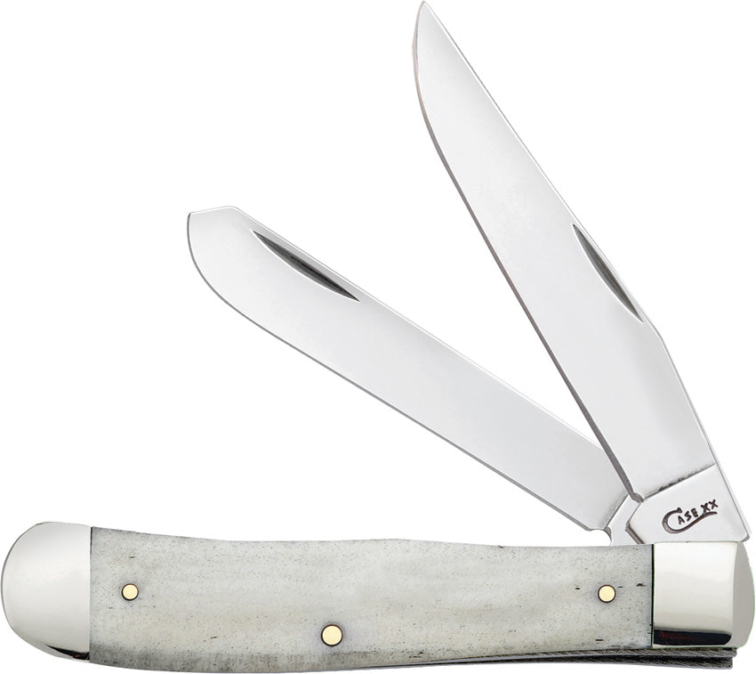 Case Cutlery-Trapper White Smooth Bone