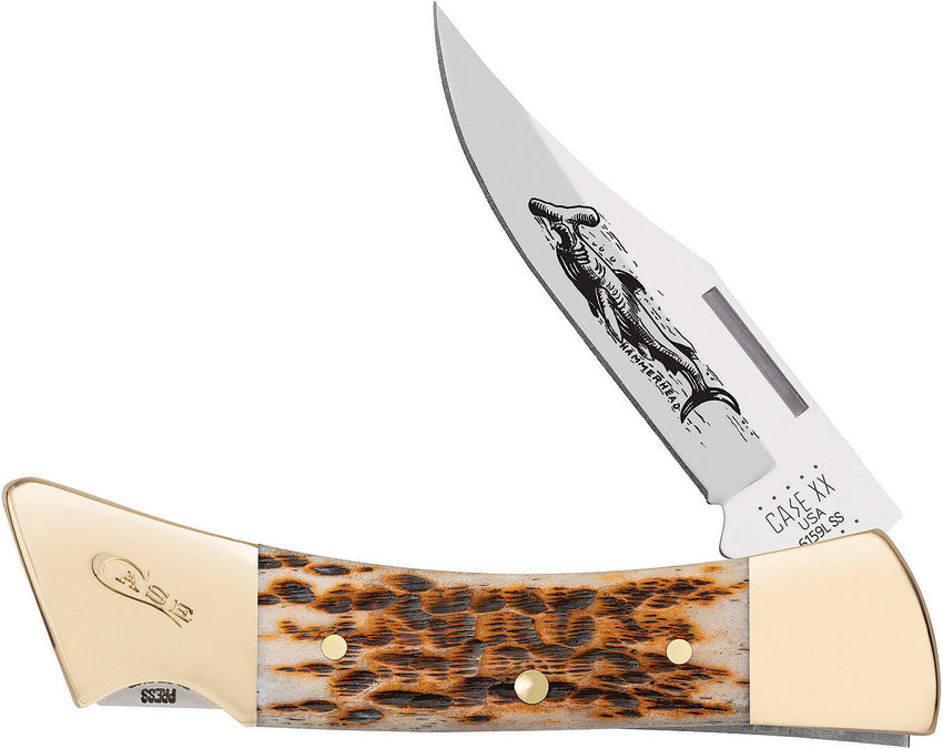 Case Cutlery-Hammerhead Lockback Amber