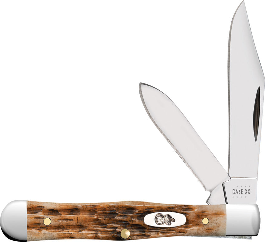 Case Cutlery-Swell Center Jack Amber Bone