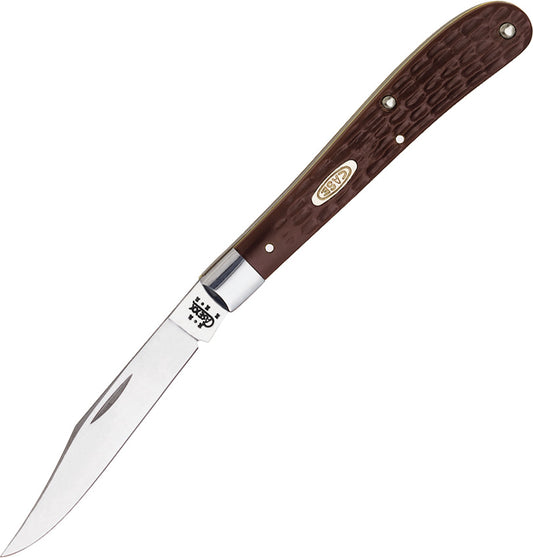 Case Cutlery-Slimline Trapper Brown Delrin