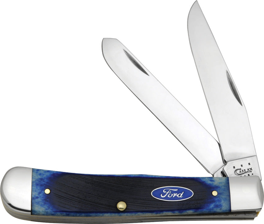 Case Cutlery-Ford Trapper Blue Bone