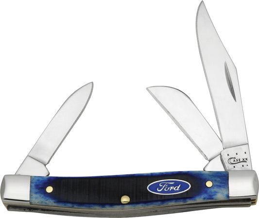 Case Cutlery-Ford Stockman Blue Sawcut