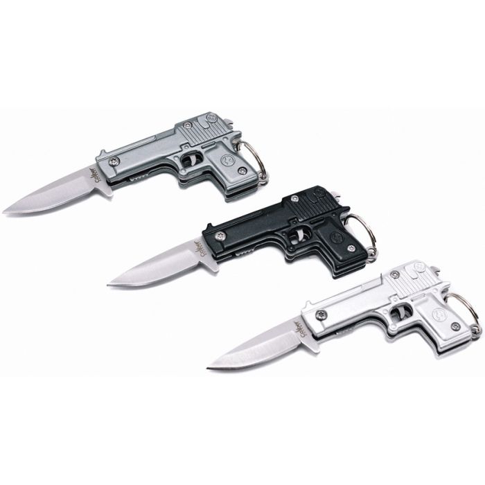 Caliber Gourmet Gun Knife Keychain Display