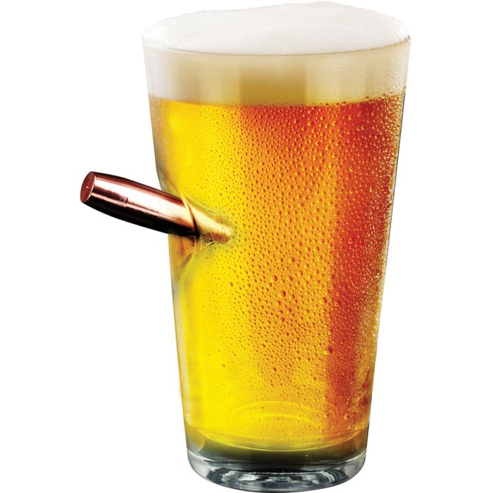 Caliber Gourmet Bullet Pint Glass