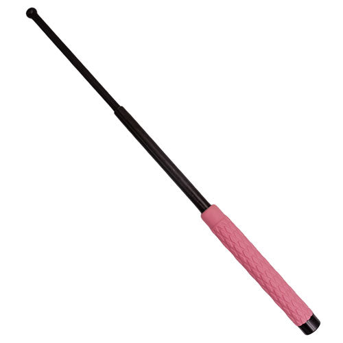 21 Inch Pink Rubber Grip Expandable Baton