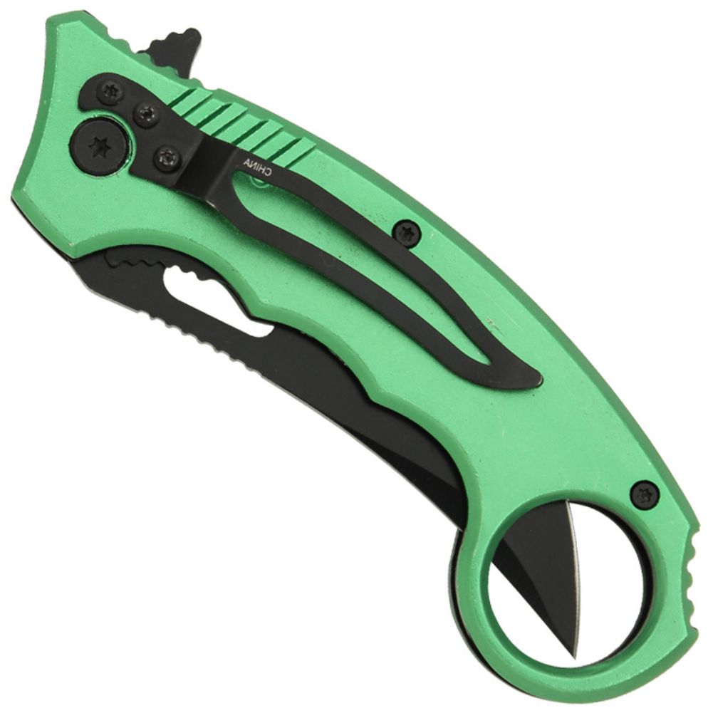 Insidious Killer Karambit spring assisted Knife