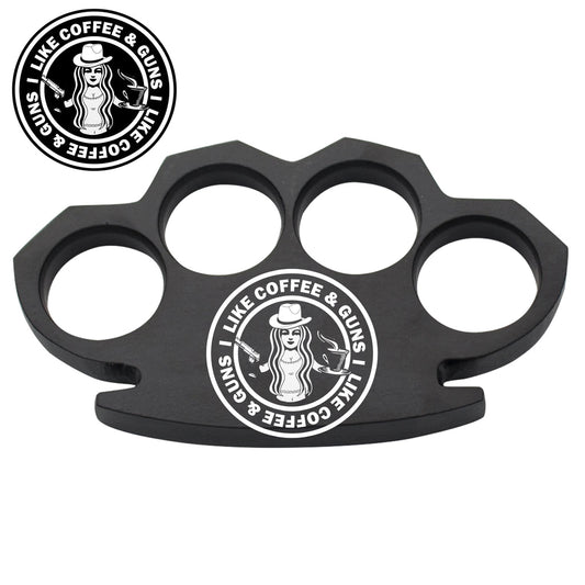 Gunbucks I Love Guns Steam Punk Black Solid Metal Paper Weight