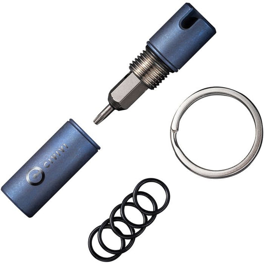 Civivi Key Bit Blue Titanium