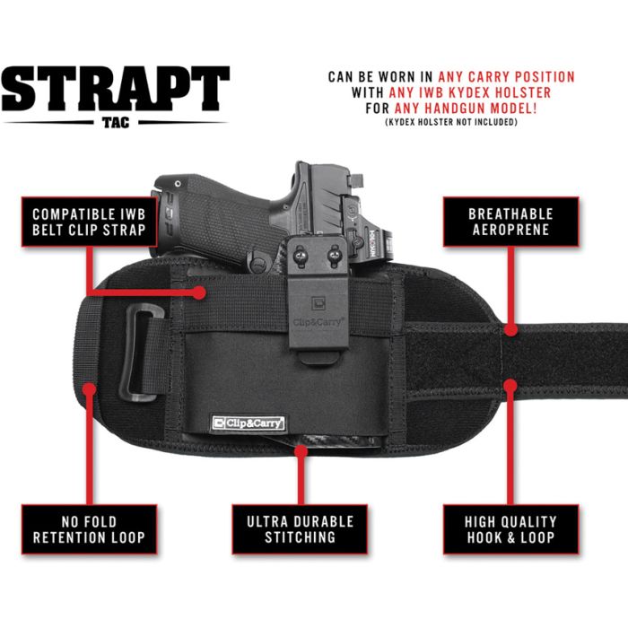 Clip & Carry Strapt-Tac Holster XS-M