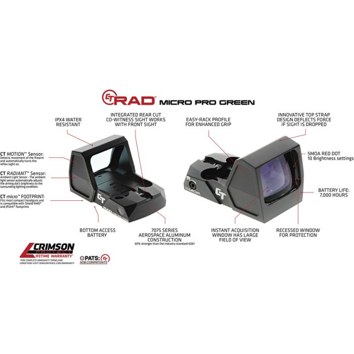 Crimson Trace CT Rad Micro Pro Dot Sight