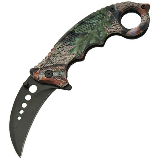 China Made-Folder Camo Karambit Clip A/O