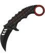 China Made Red Shrub Karambit Linerlock