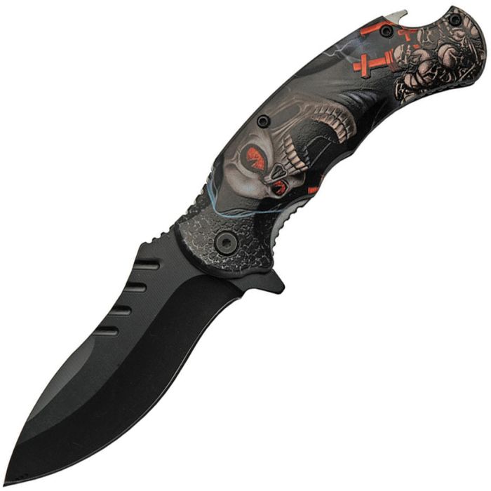 China Made Skull Linerlock