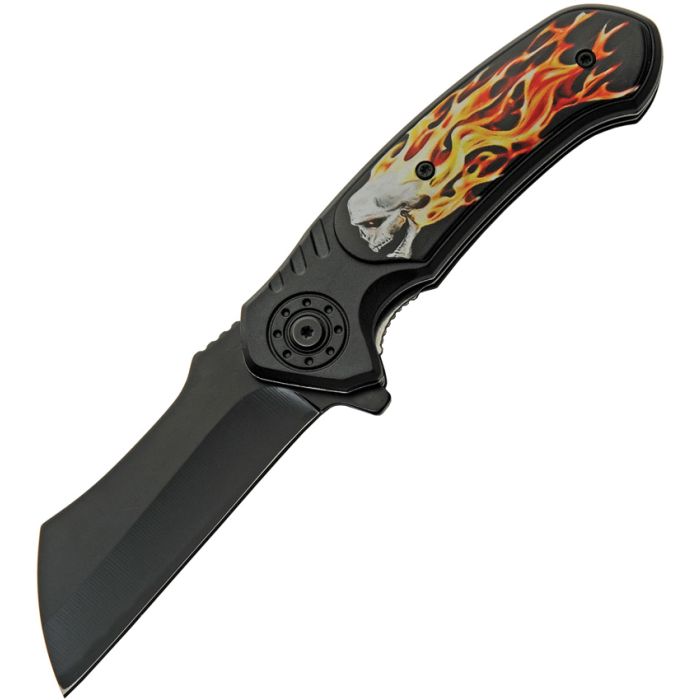 Rite Edge Flaming Skull Linerlock