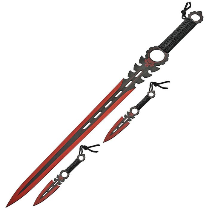 China Made Monster Sword Set Red