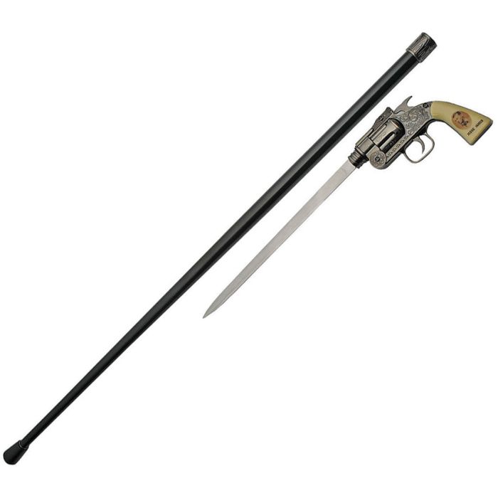 China Made Jesse James Revolvr Sword Cane