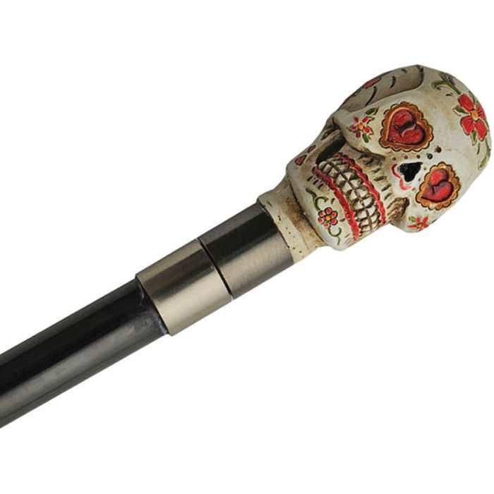 China Made Sugar Skull Cane Sword