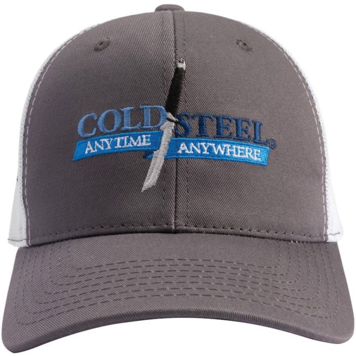 Cold Steel Hat Gray and White Mesh