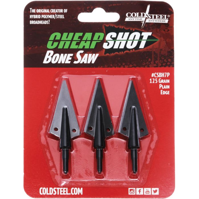 Cold Steel Cheap Shot Bone Saw Broadheads