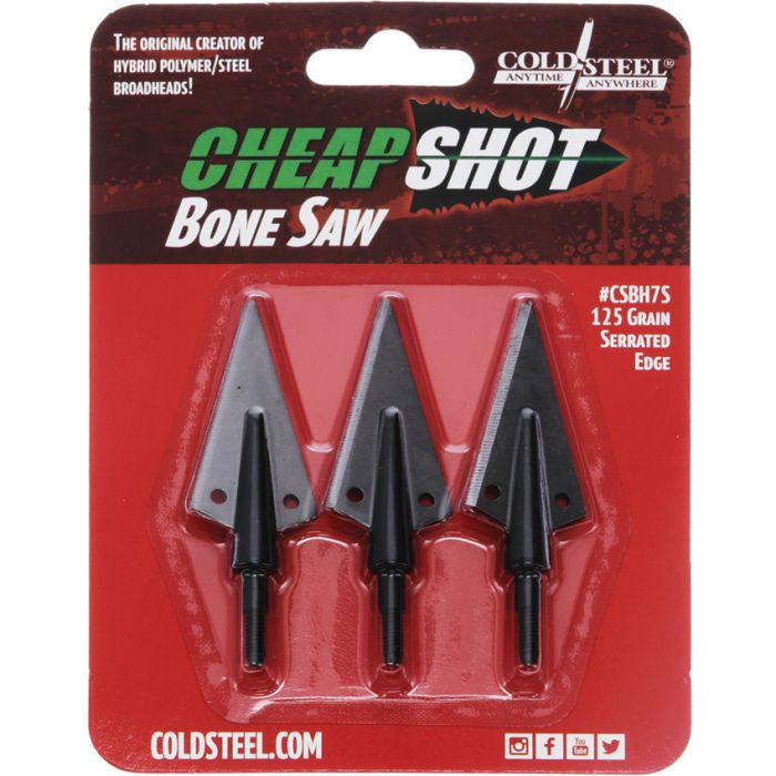 Cold Steel Cheap Shot Bone Saw Broadheads