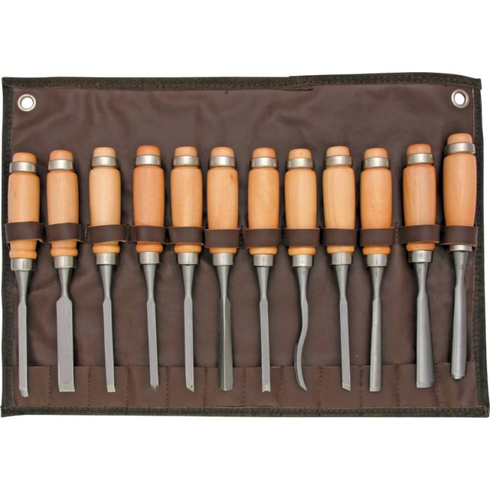 SteeleX 12 Piece Carving Chisel Set