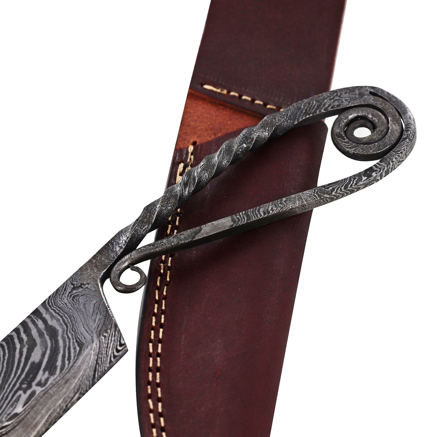 Damascus Steel Banquet Knife | Elegant Medieval Hand Forged Carving Knife