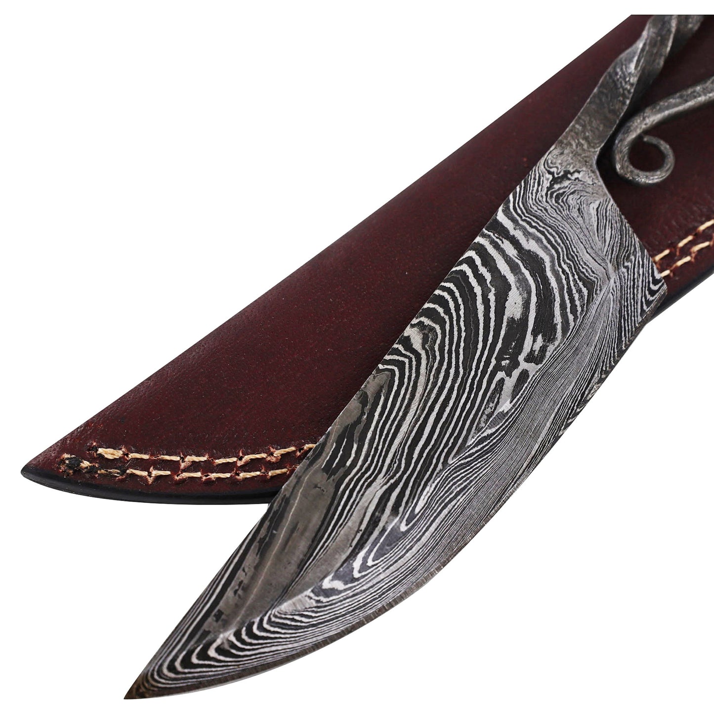 Damascus Steel Banquet Knife | Elegant Medieval Hand Forged Carving Knife