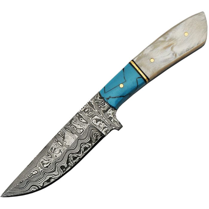 Damascus Hunter Blue Pearl