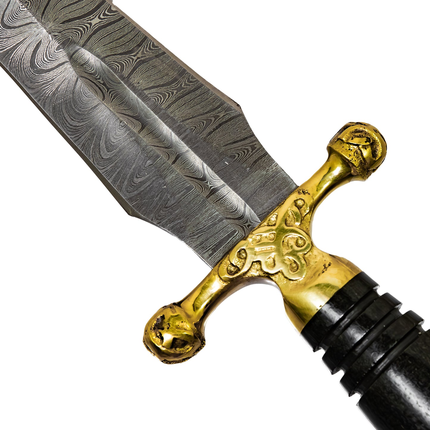 Noble Strategist Medieval Hand Forged Damascus Steel Templar Viking Ceremonial Knife Dagger